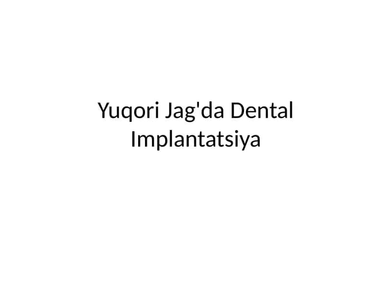 Dental Implantatsiya 1