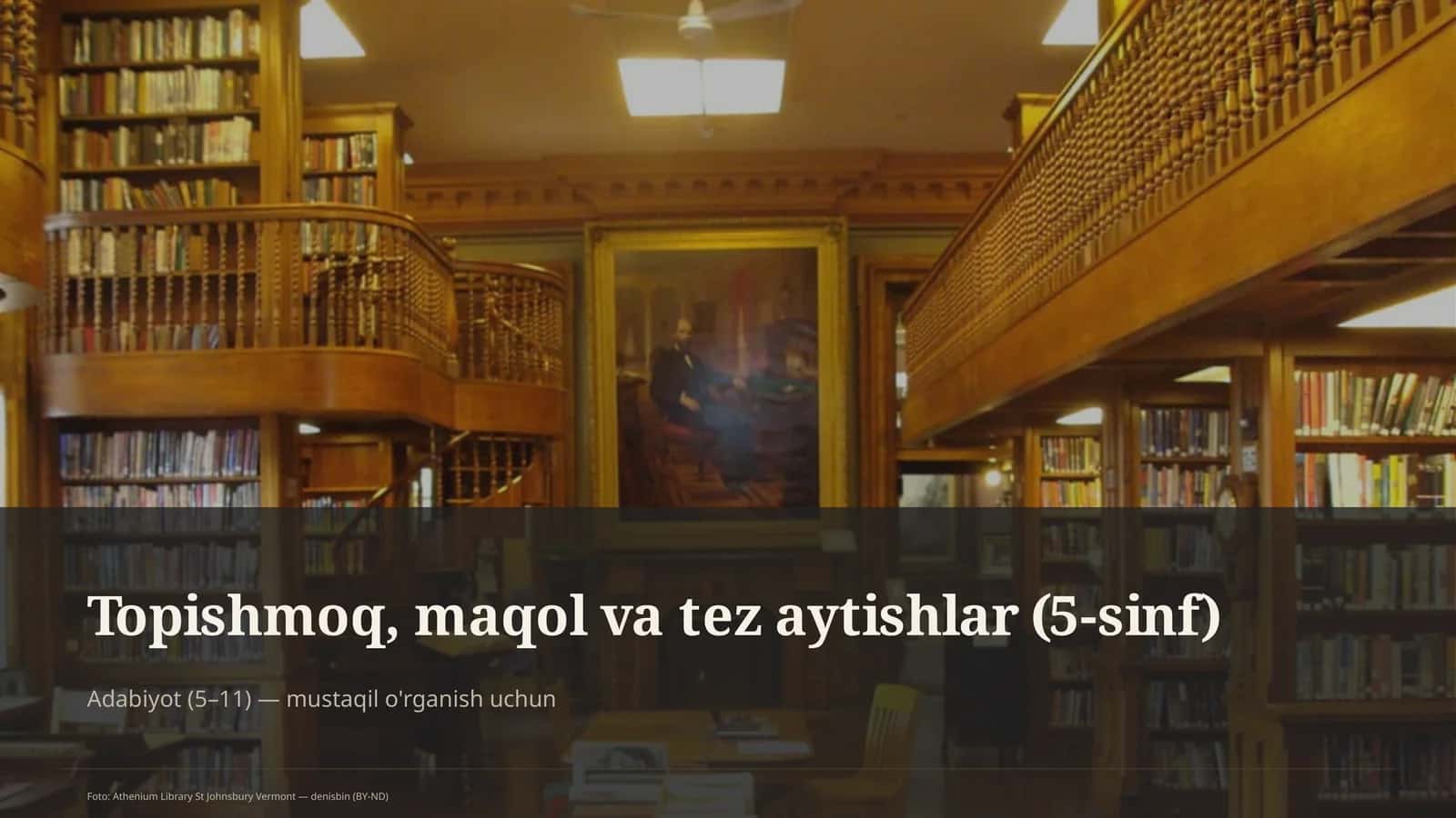 Topishmoq, maqol va tez aytishlar (5-sinf) 1