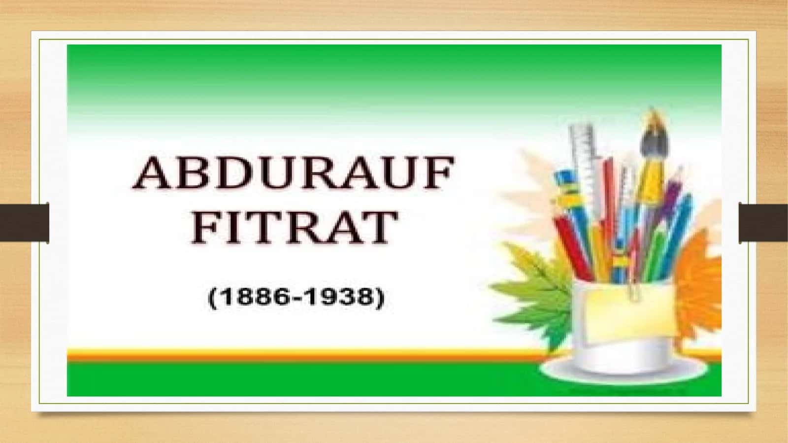 Abdurauf Fitrat 1