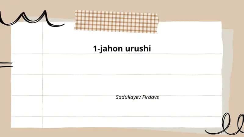 1-jahon urushi 1