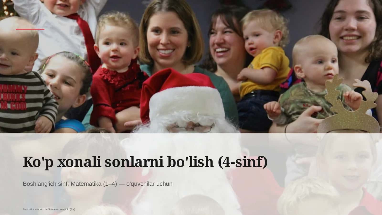 Ko'p xonali sonlarni bo'lish (4-sinf) 1