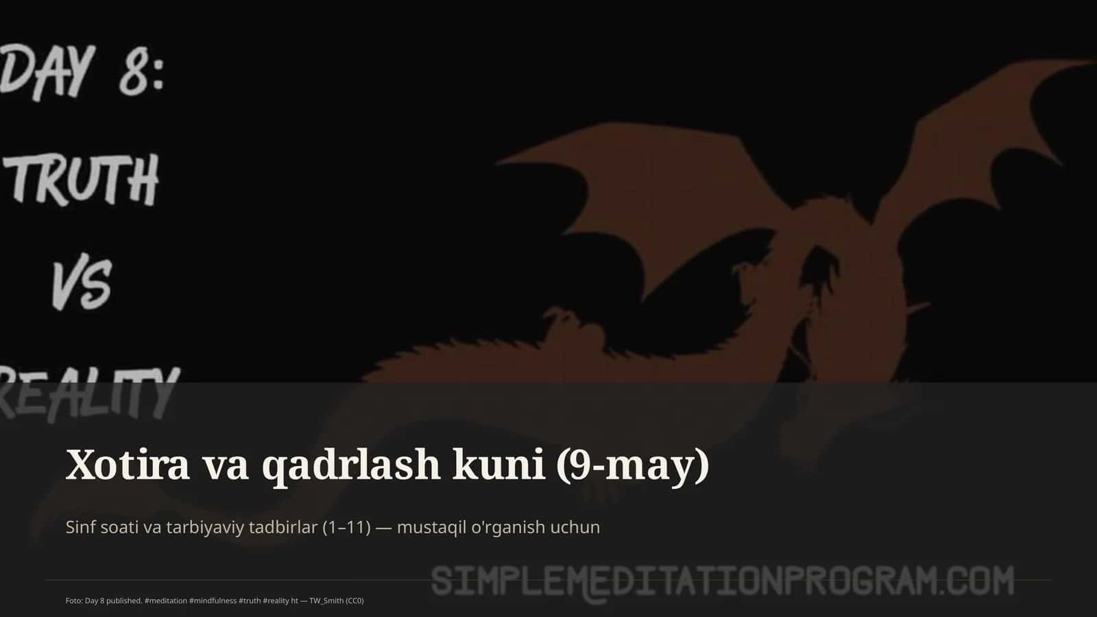 Xotira va qadrlash kuni (9-may) 1