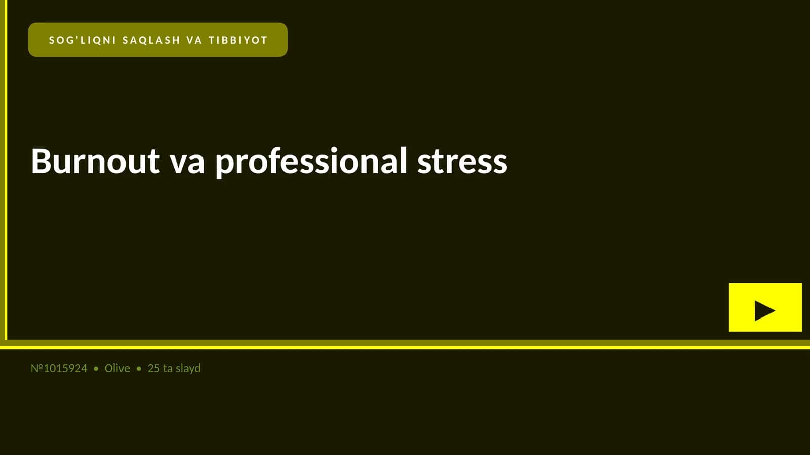 Burnout va professional stress 1