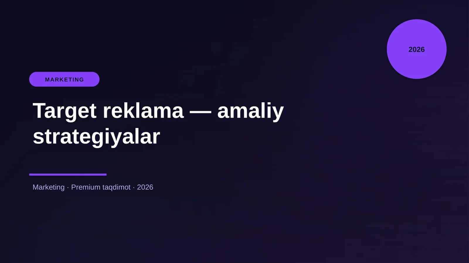 Target reklama — amaliy strategiyalar 1
