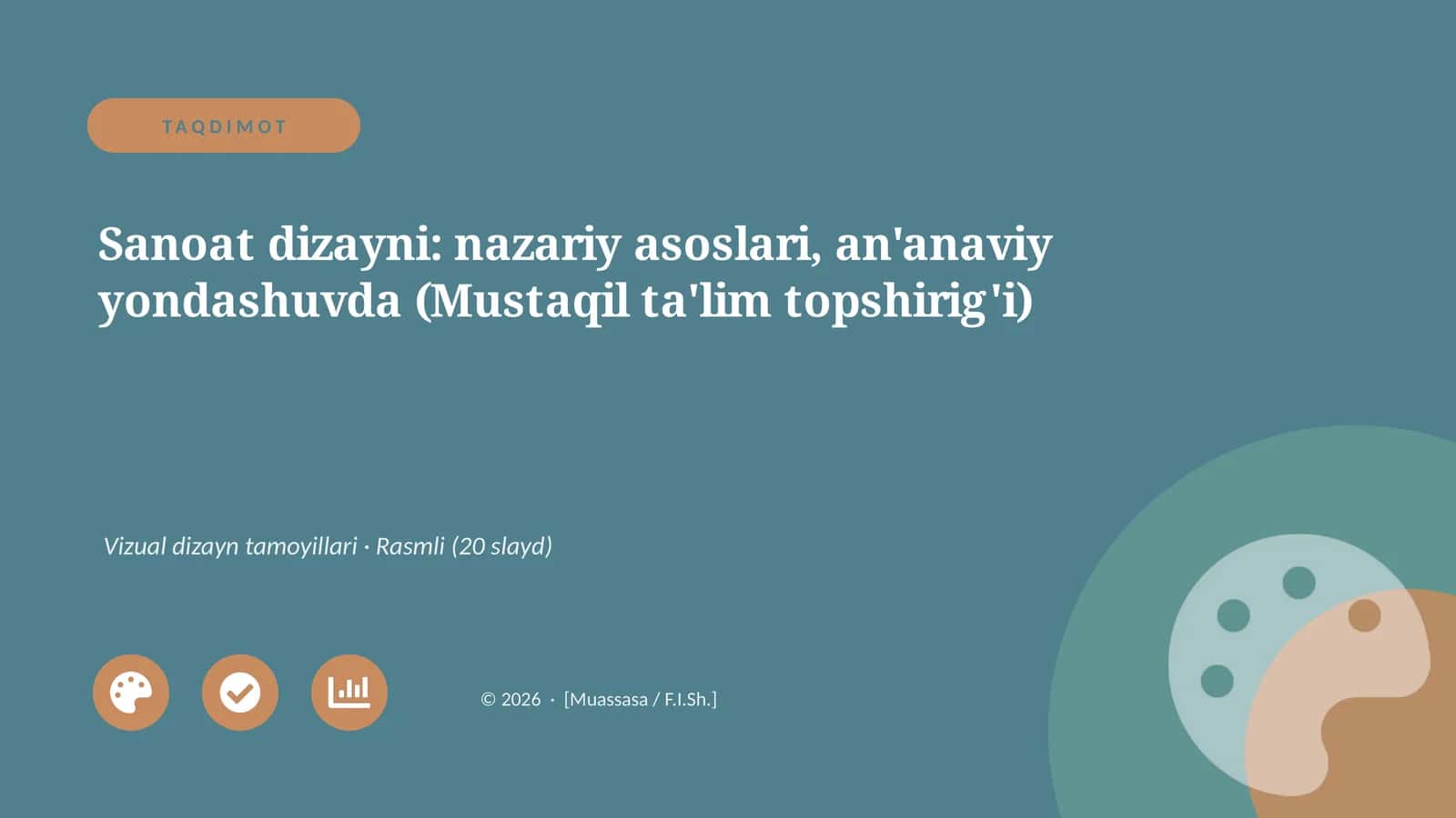 Sanoat dizayni: nazariy asoslari, an'anaviy yondashuvda 1