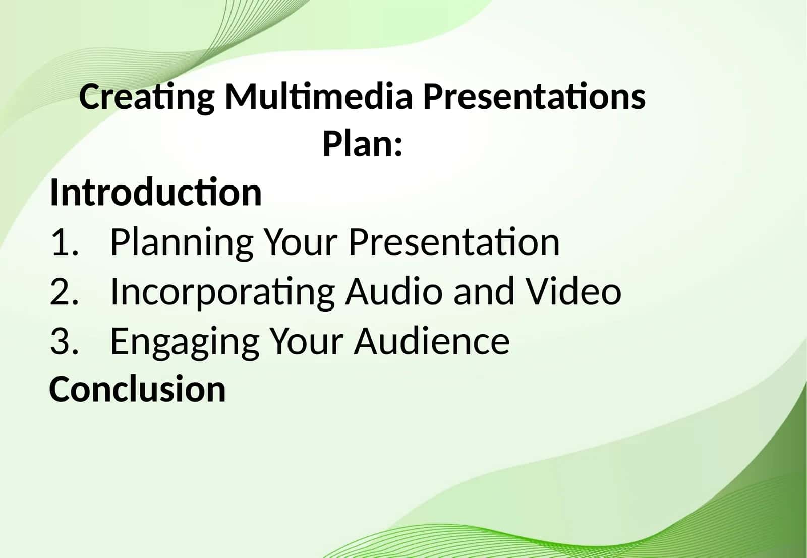 Creating MultimediaPresentations 1