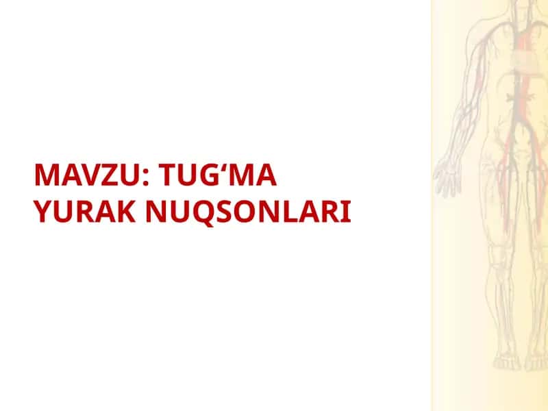 Tug‘ma yurak nuqsonlari 1