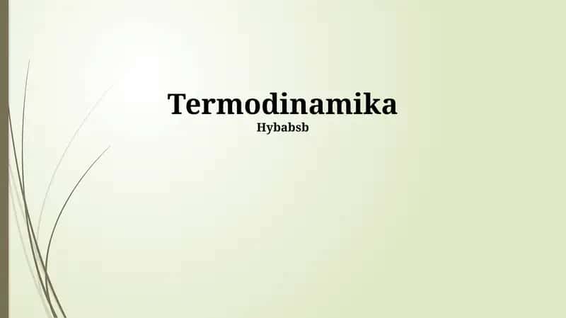 Termodinamika 1