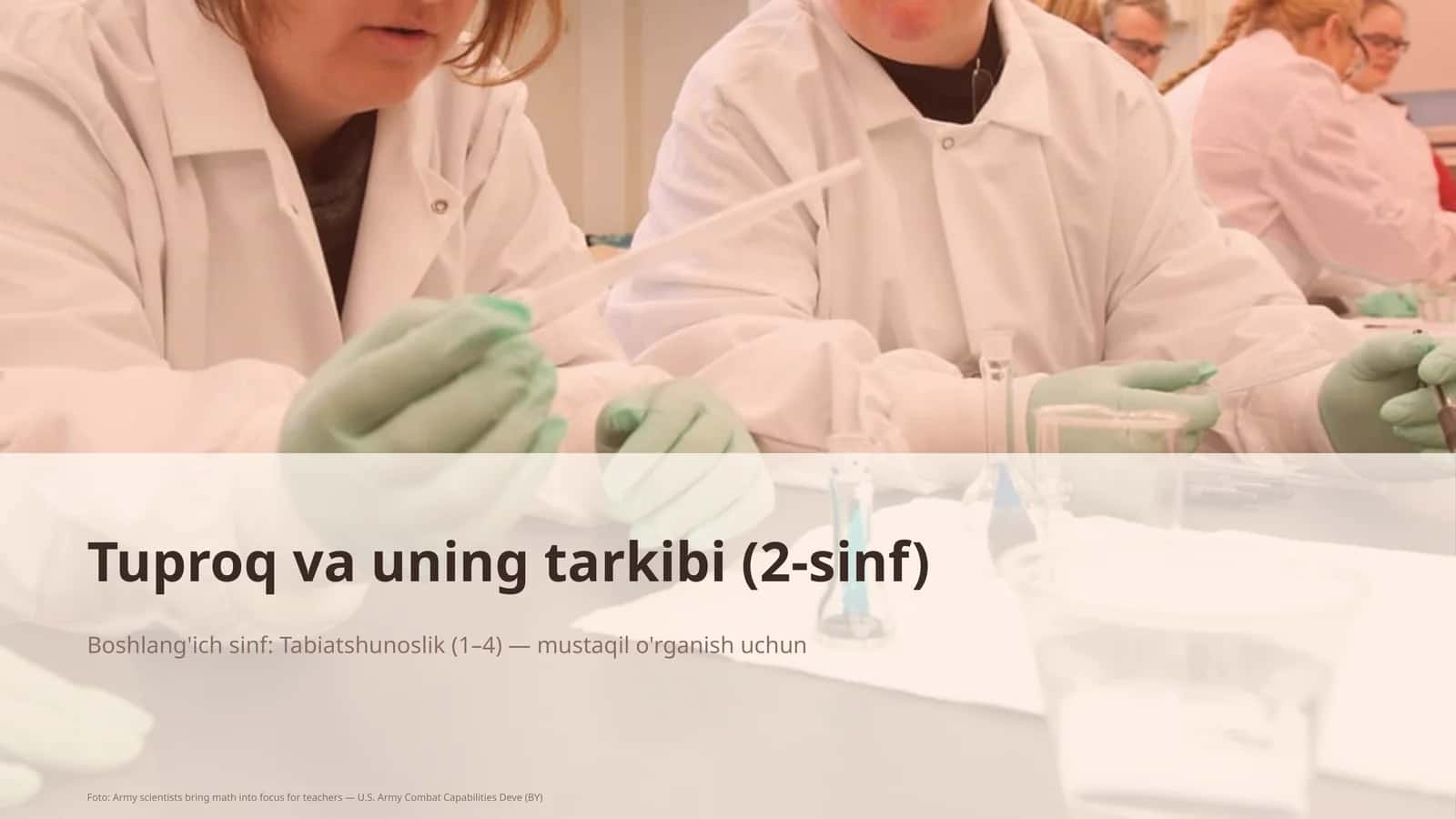 Tuproq va uning tarkibi (2-sinf) 1