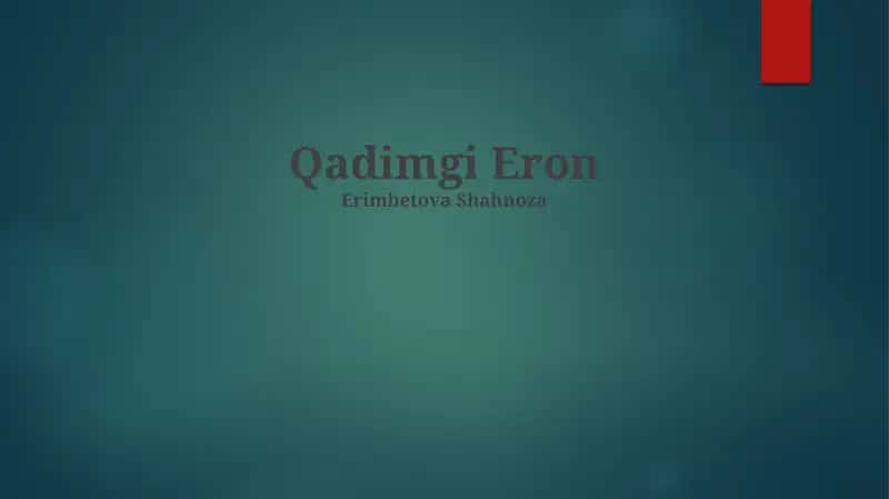 Qadimgi Eron 1