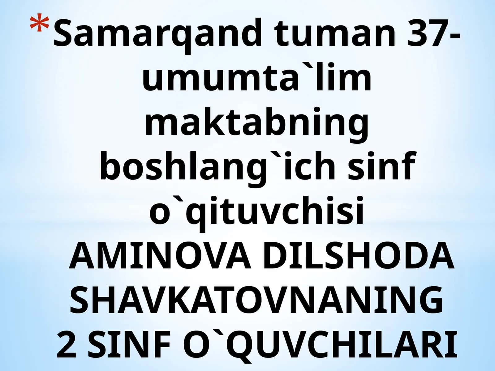 2 SINF O`QUVCHILARI UCHUN MATEMATIKA FANIDAN “Fazoviy geometrik shakllar” mavzusida tayyorlangan ochiq dars TAQDIMOTI 1