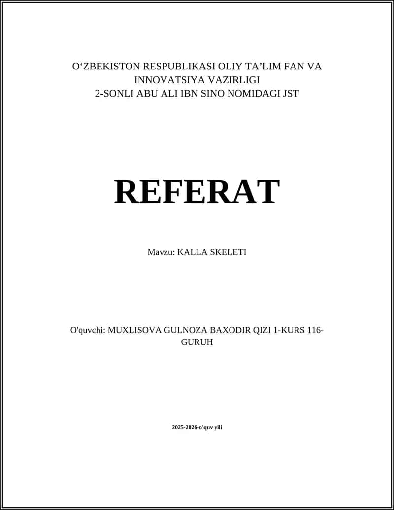 Kalla skeleti 1