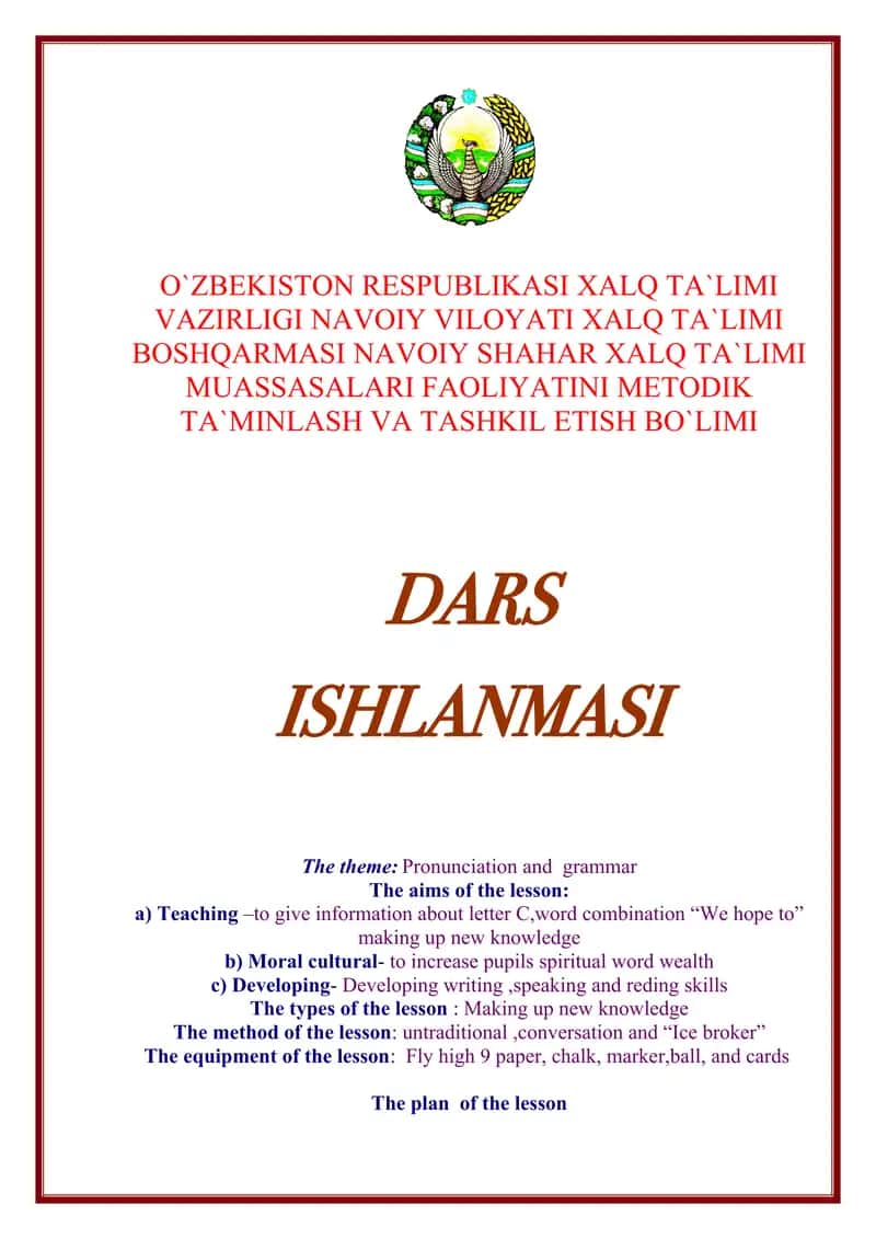 Pronunciation and grammar 1