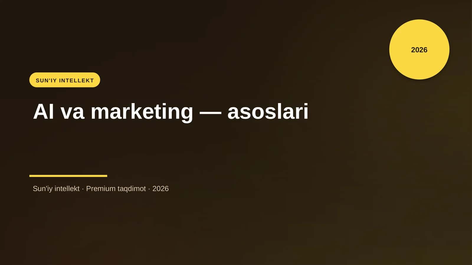 AI va marketing — asoslari 1