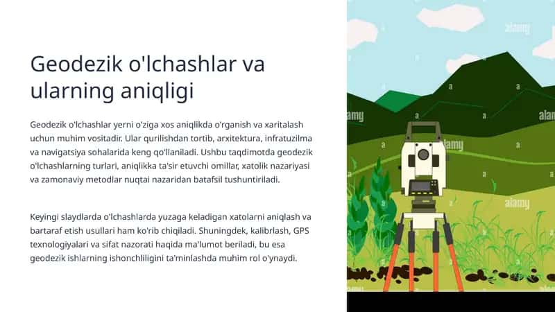 Geodezik o'lchashlar va ularning aniqligi 1