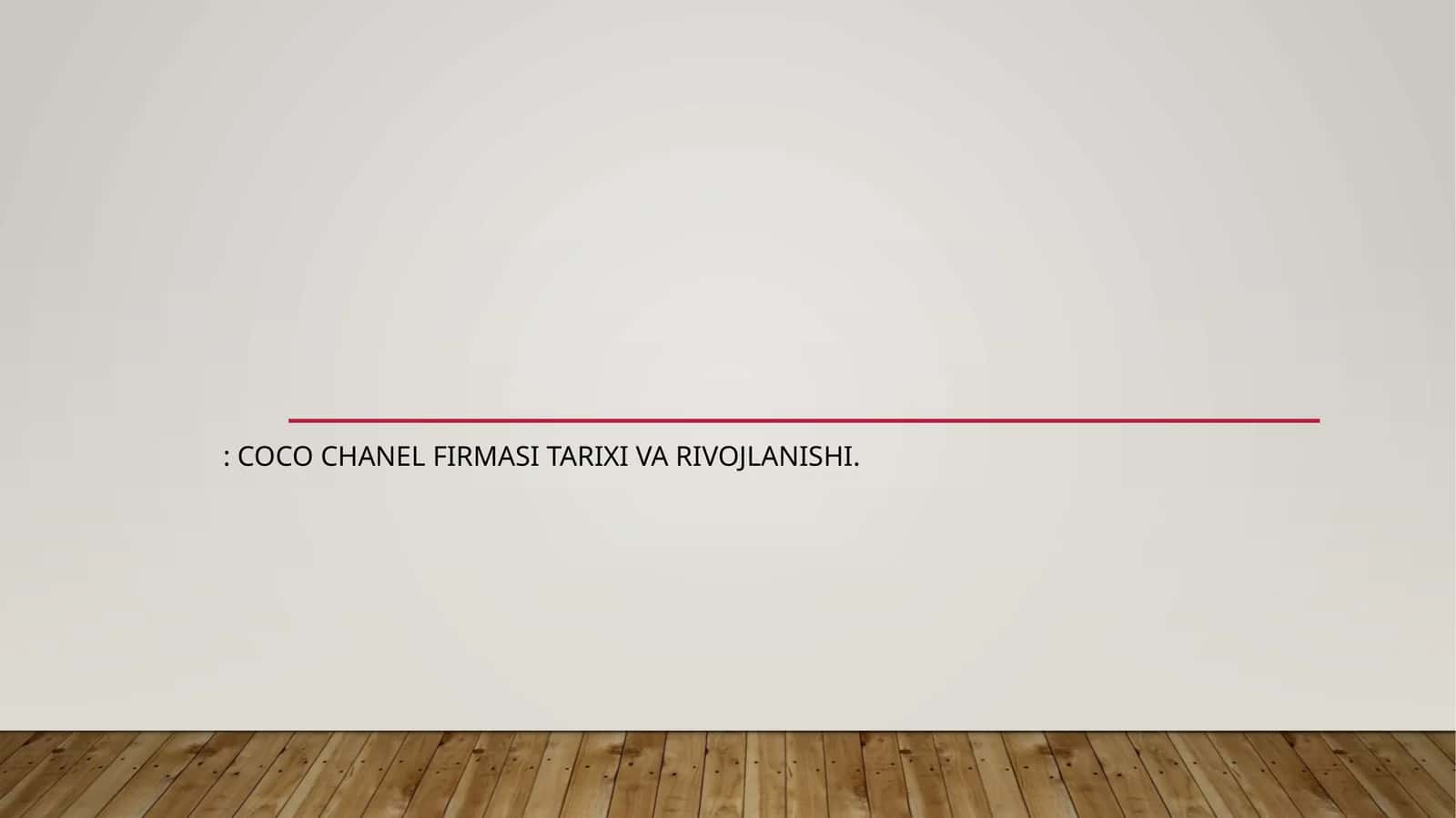 Chanel 1