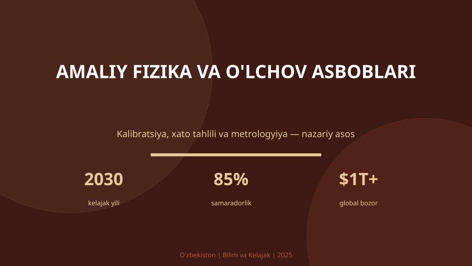 Amaliy fizika va o'lchov asboblari 1
