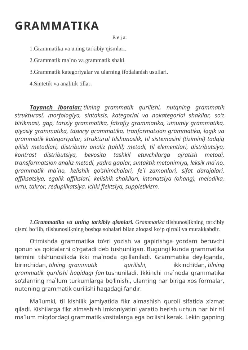 GRAMMATIKA 1