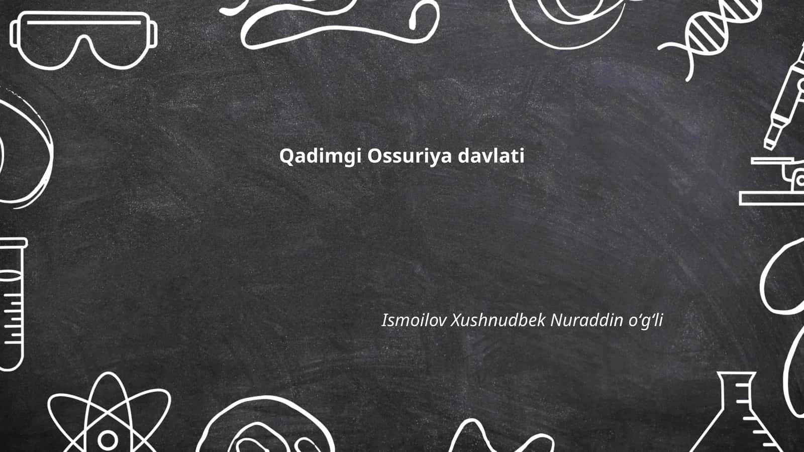 Qadimgi Ossuriya davlati 1
