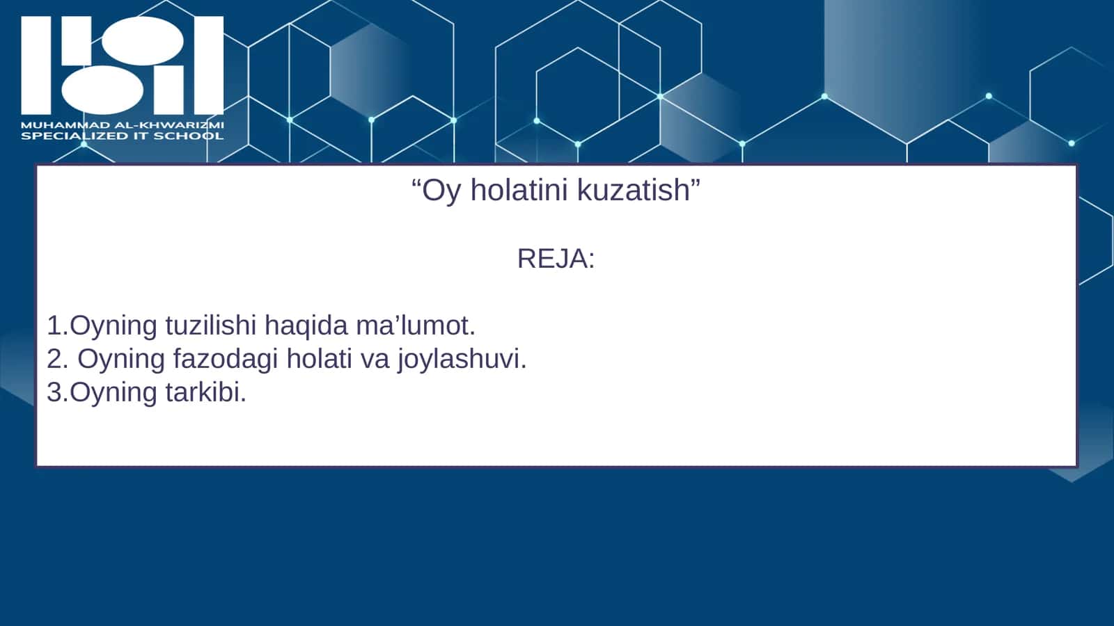 Oyholatinikuzatish 1