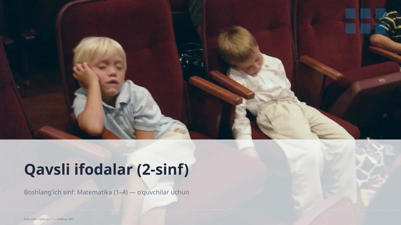 Qavsli ifodalar (2-sinf) 1