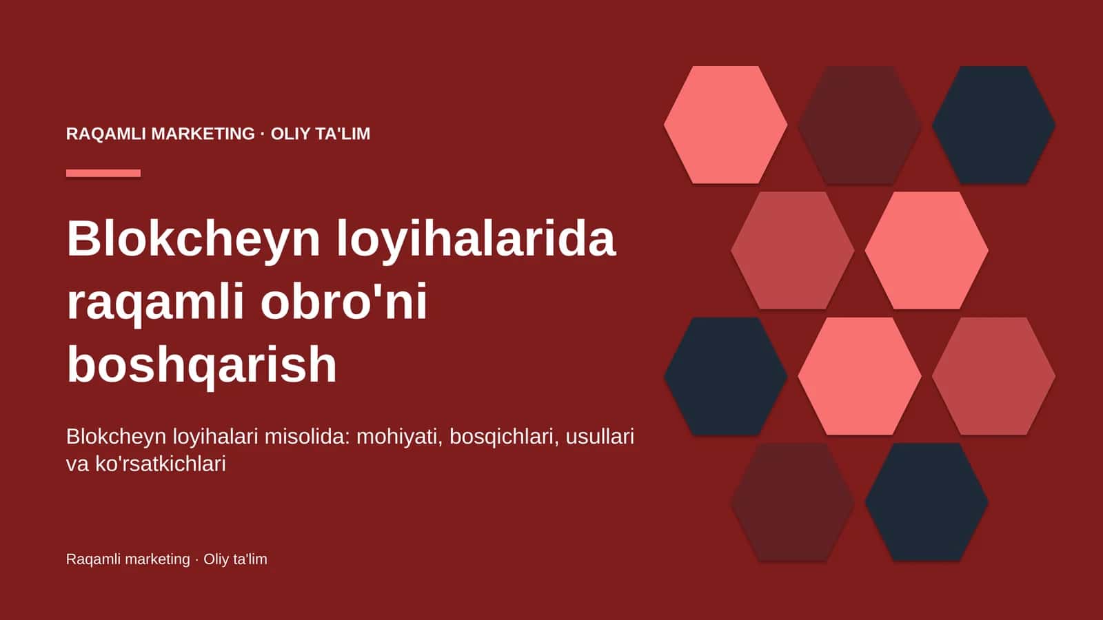 Blokcheyn loyihalarida raqamli obro'ni boshqarish 1