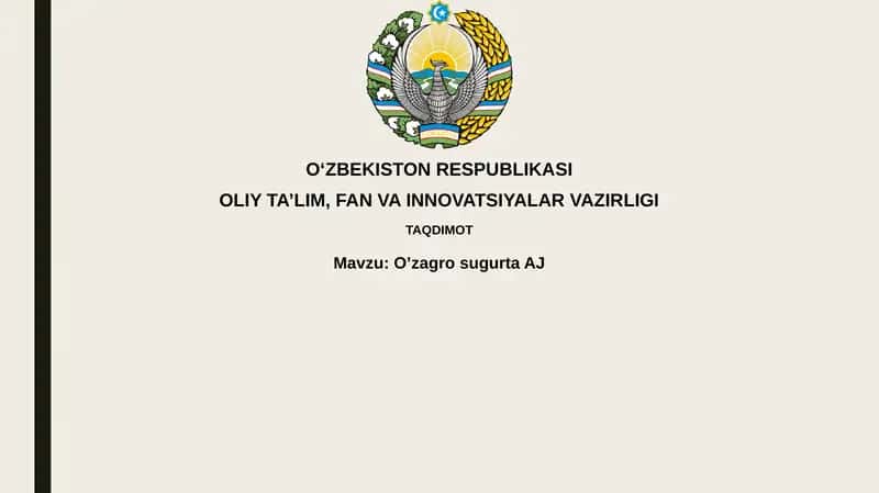 O'zagro insurance 1