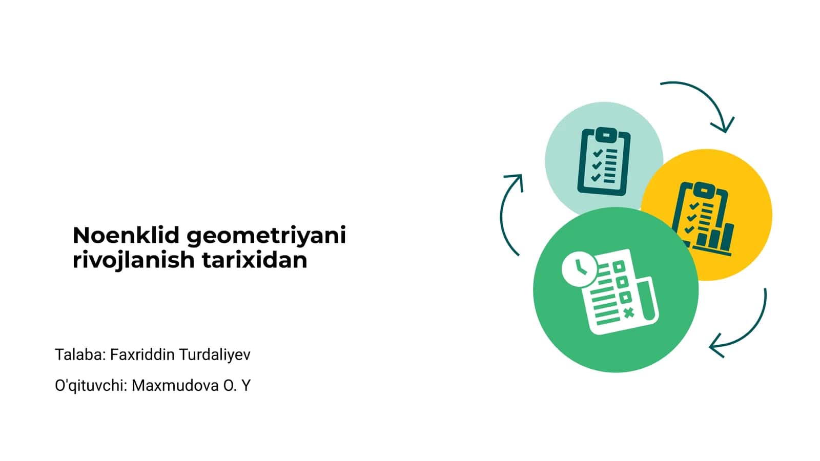 Noenklid geometriyani rivojlanish tarixidan 1
