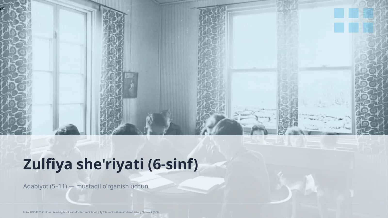 Zulfiya she'riyati (6-sinf) 1
