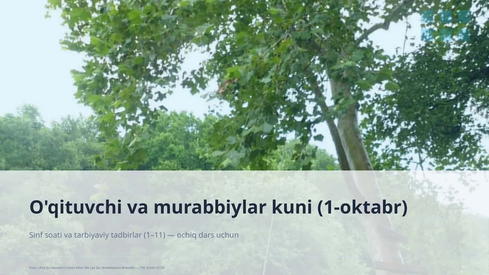 O'qituvchi va murabbiylar kuni (1-oktabr) 1