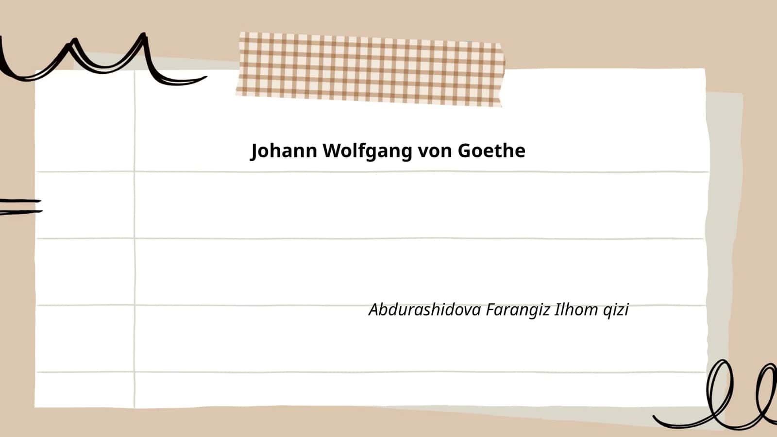 Johann Wolfgang von Goethe 1