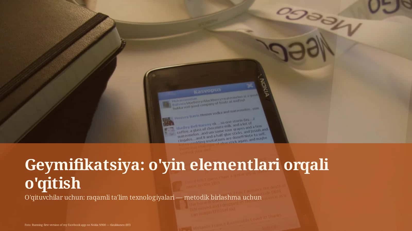 Geymifikatsiya: o'yin elementlari orqali o'qitish 1