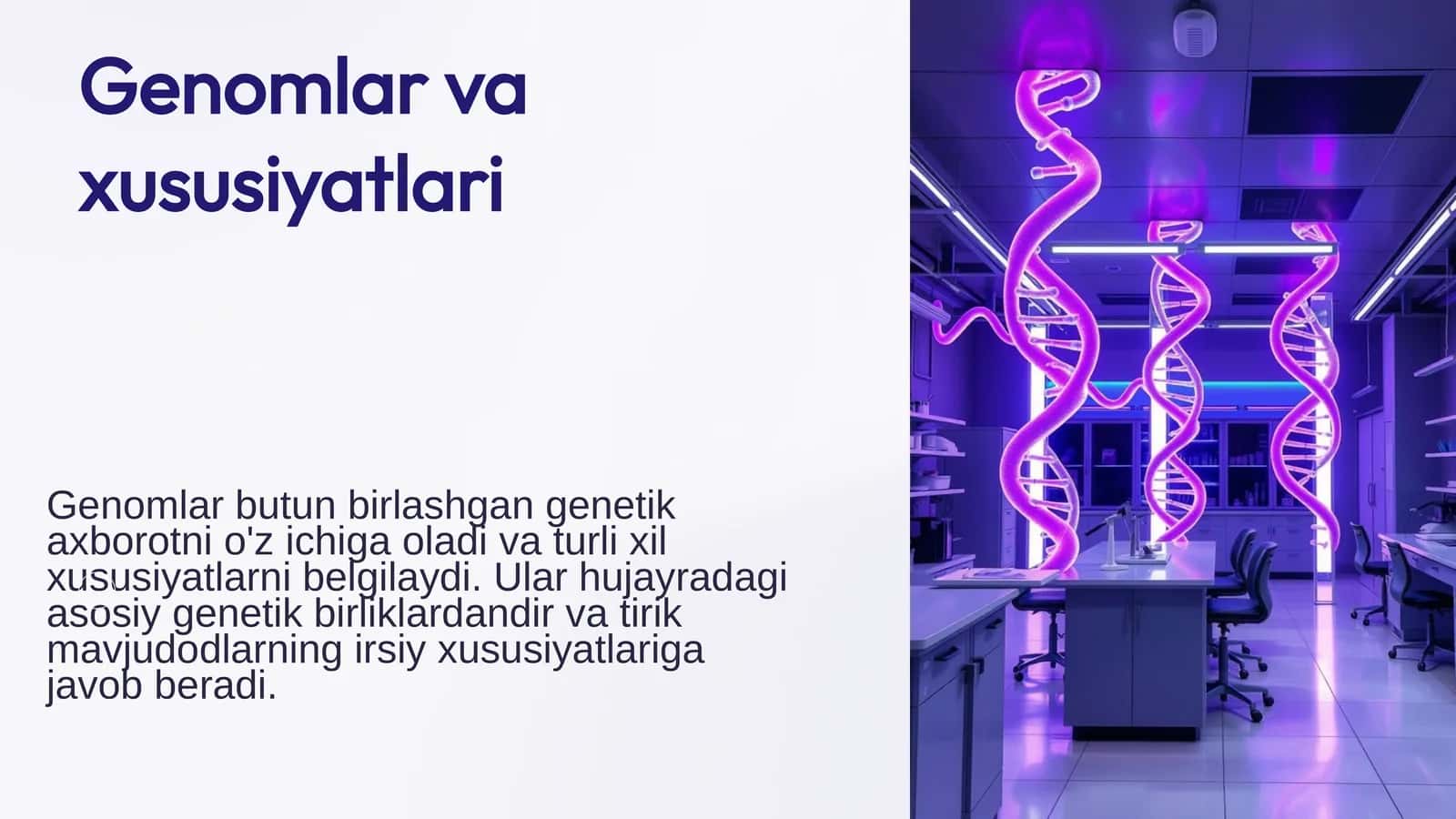 Genomlar va xususiyatlari 1