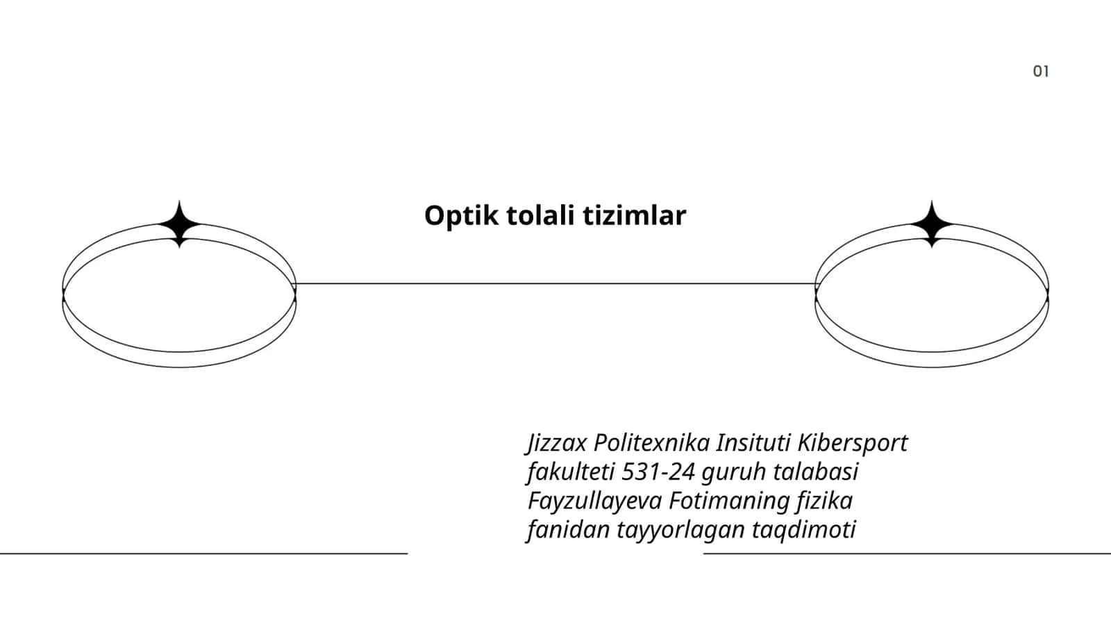 Optik tolali tizimlar 1