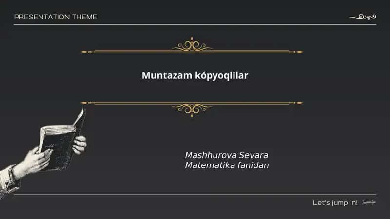 Muntazam kópyoqlilar 1