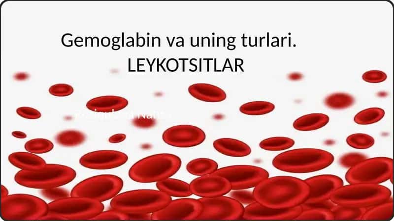 Gemoglabin va uning turlari 1
