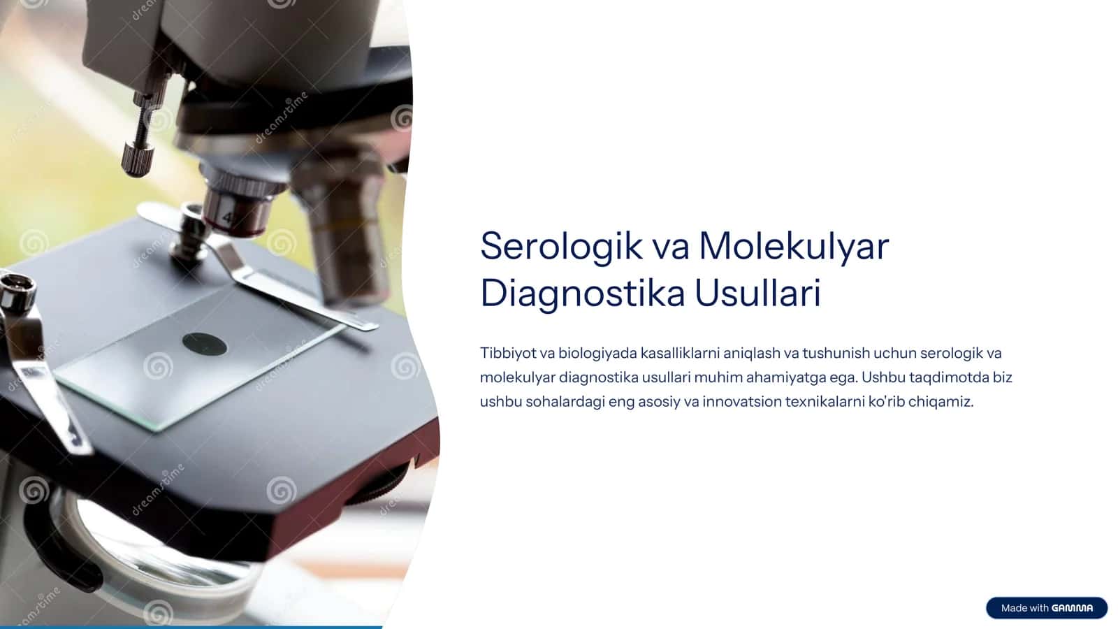 Serologik va Molekulyar Diagnostika Usullari 1