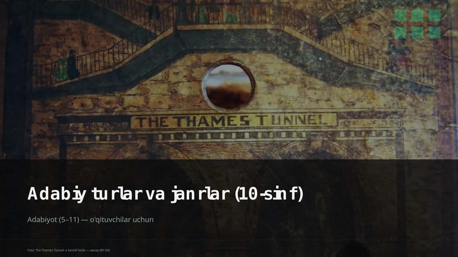 Adabiy turlar va janrlar (10-sinf) 1