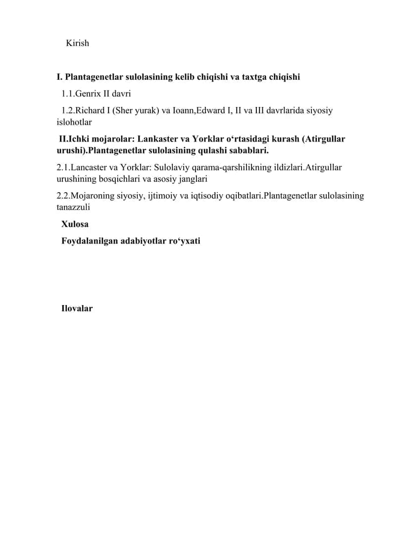 Plantagenetlar sulolasining kelib chiqishi 1