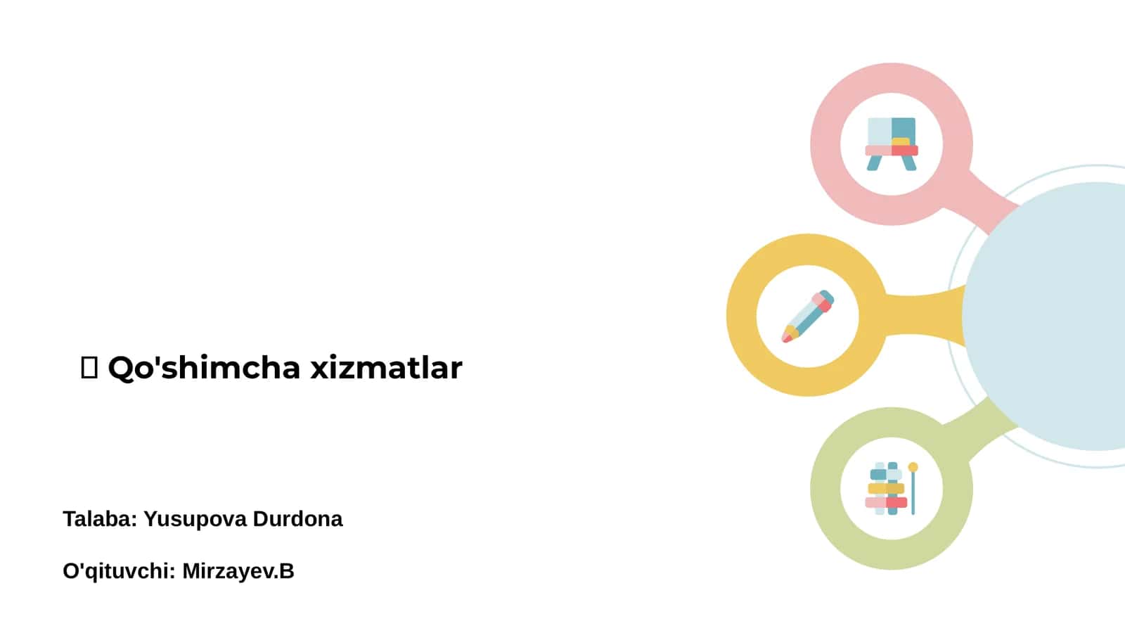 Qo'shimcha xizmatlar 1