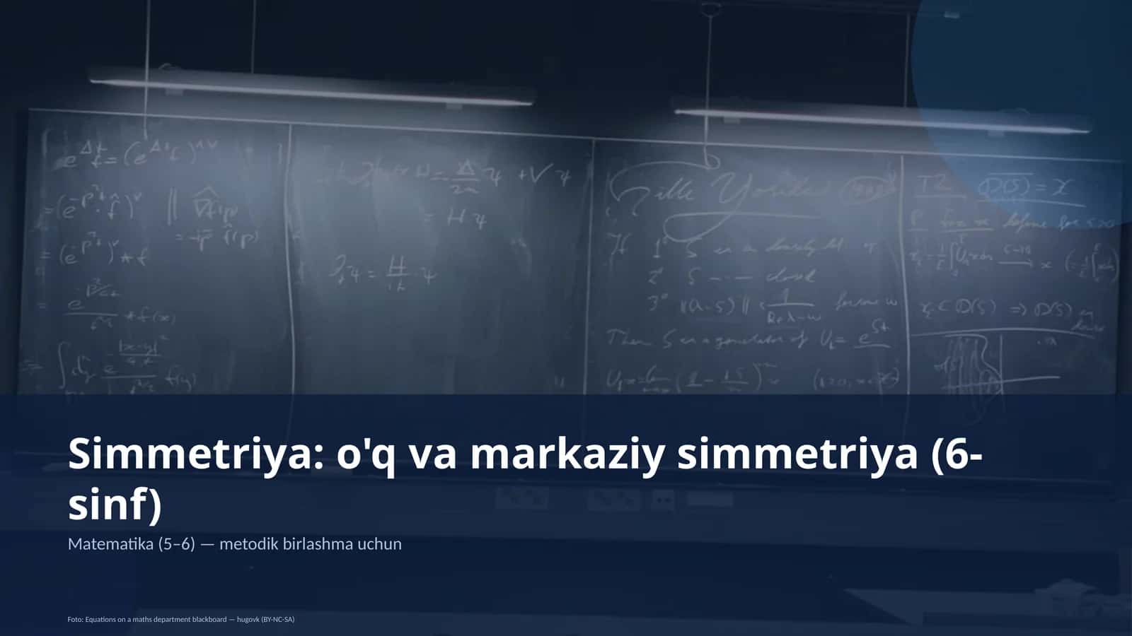Simmetriya: o'q va markaziy simmetriya (6-sinf) 1