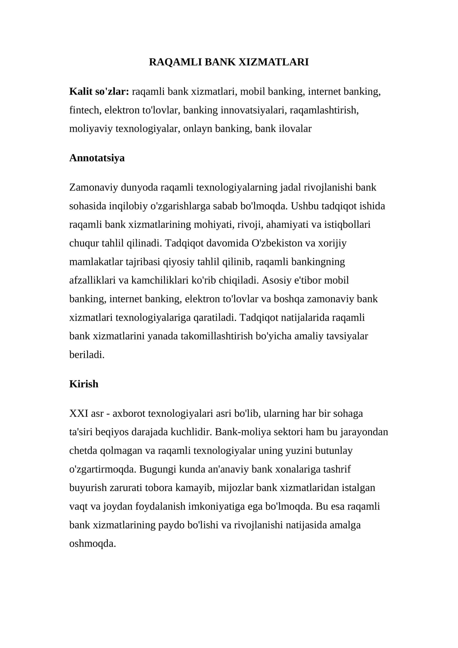 RAQAMLI BANK XIZMATLARI 1