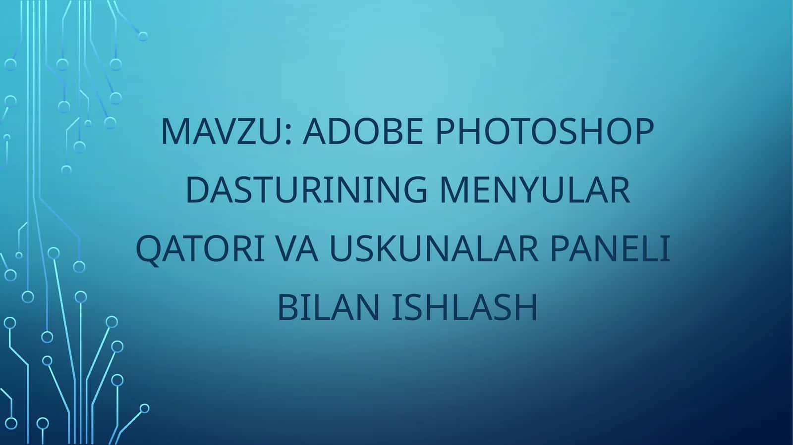 Adobe Photoshop 1