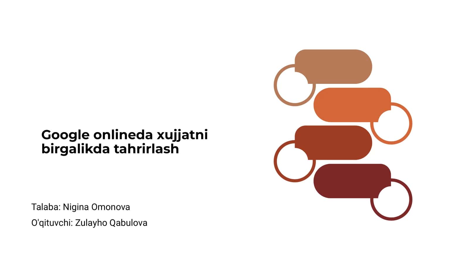 Google onlineda xujjatni birgalikda tahrirlash 1