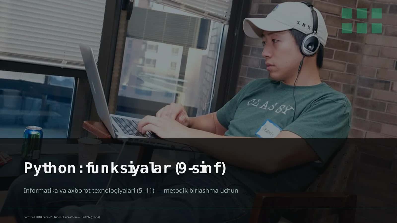 Python: funksiyalar (9-sinf) 1