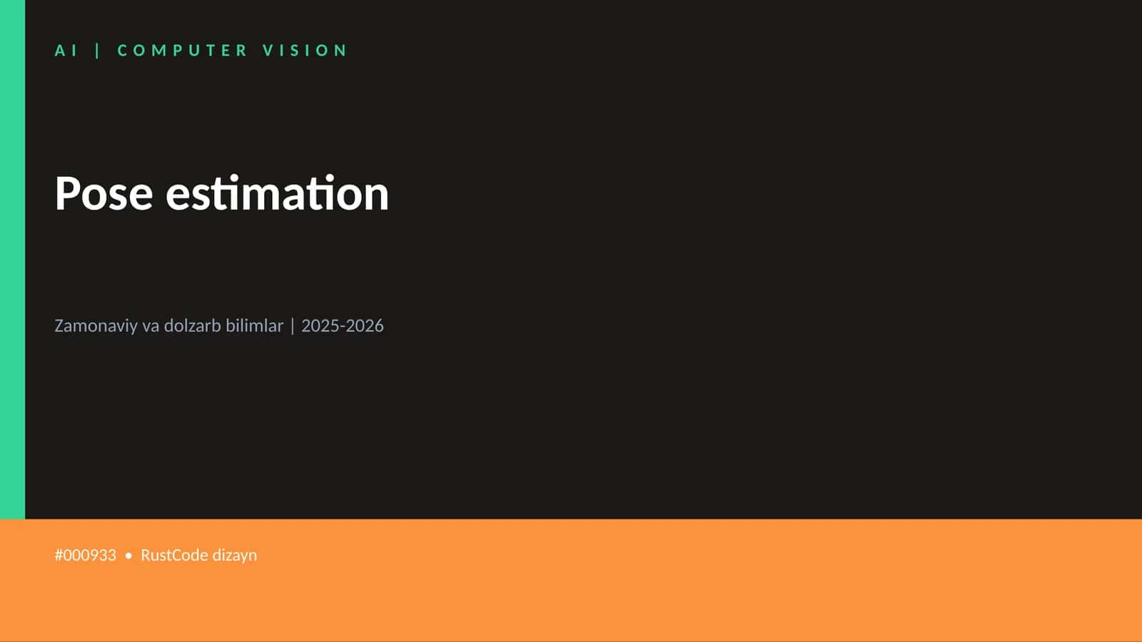 Pose estimation 1