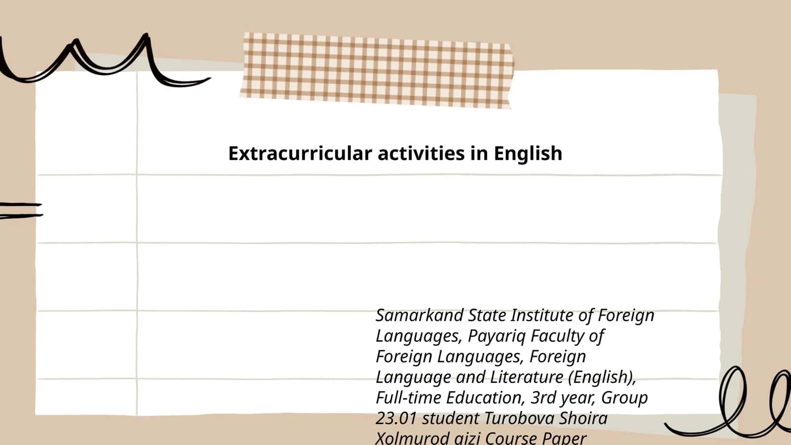 Course Paper Presentation on English Language Teaching Methodology 1