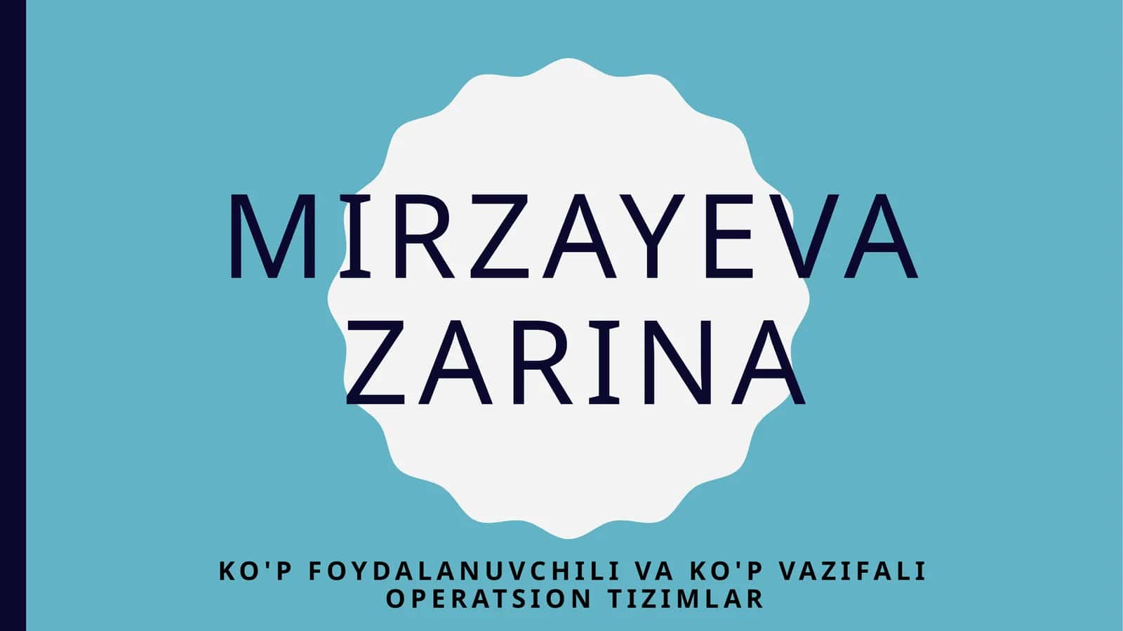 Ko‘pfoydalanuvchili operatsion tizimlar 1