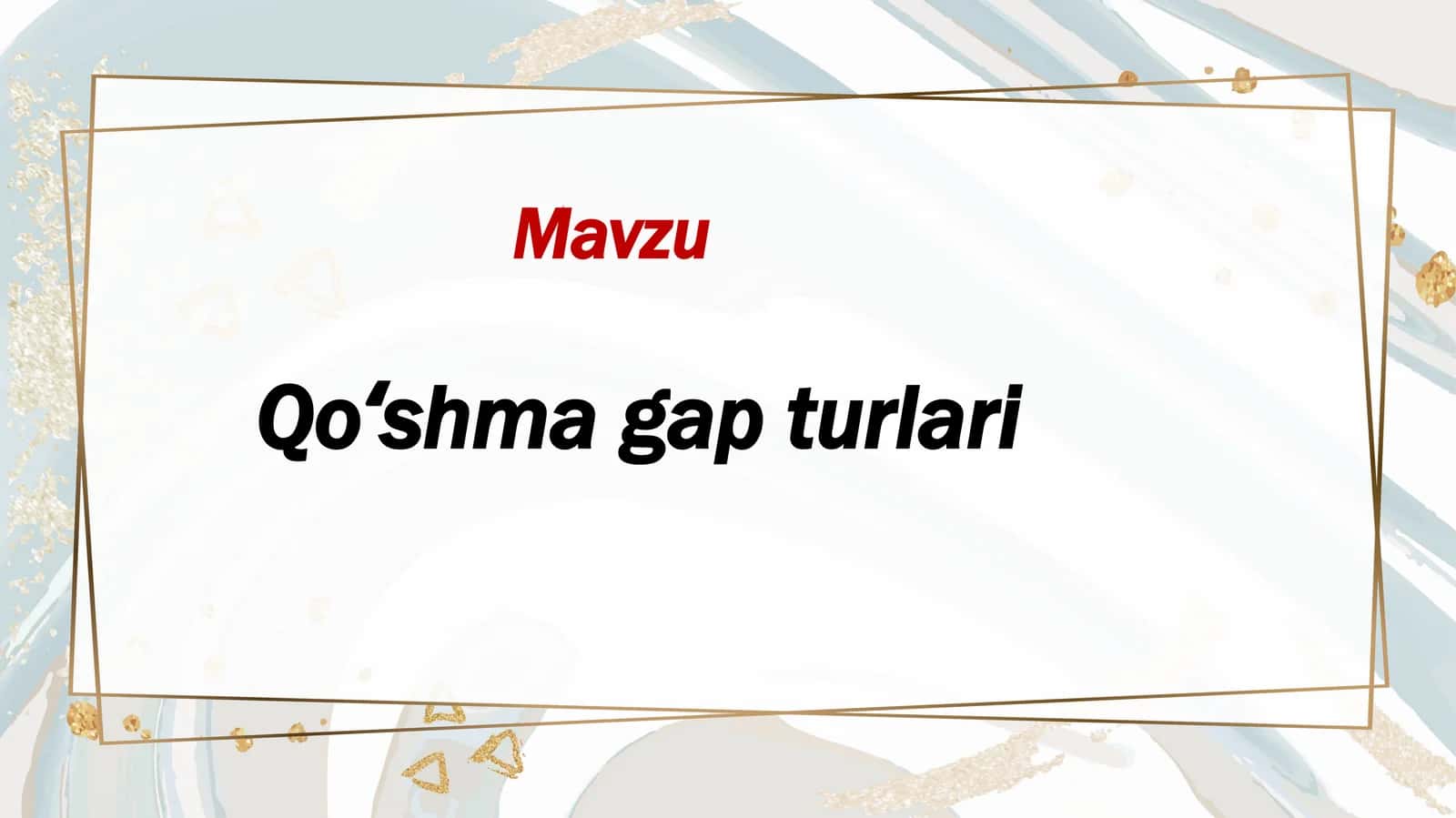 Qoʻshma gap turlari 1