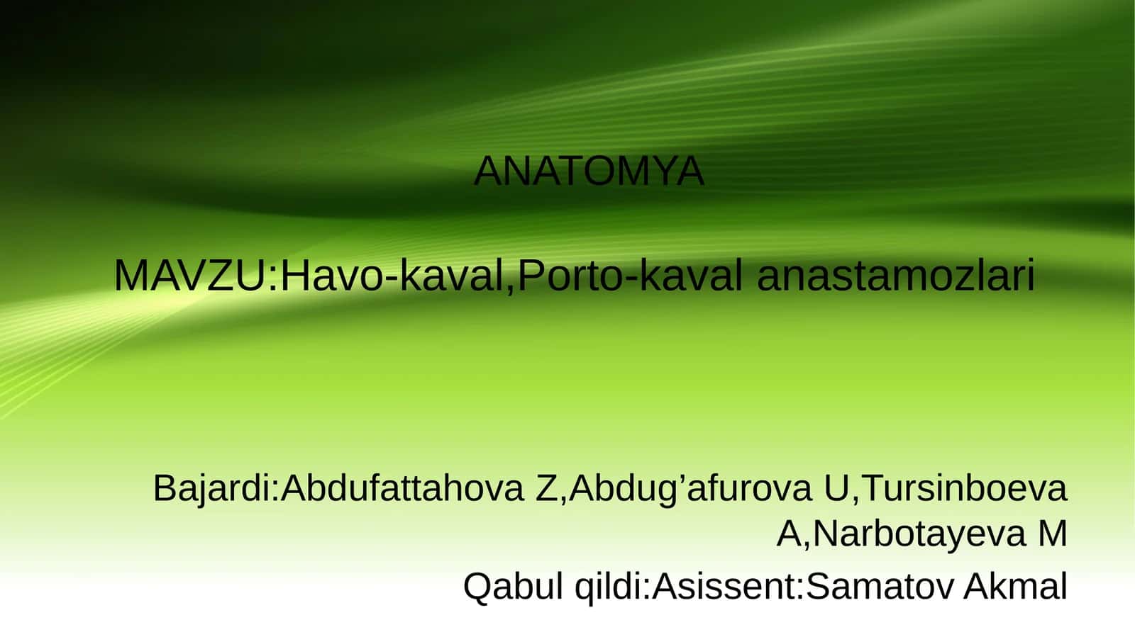 Havo-kaval,Porto-kaval anastamozlari 1